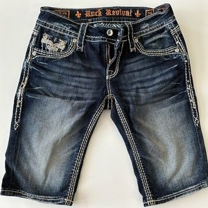 Rock Revial Betty Bermuda Denim Shorts Size 25